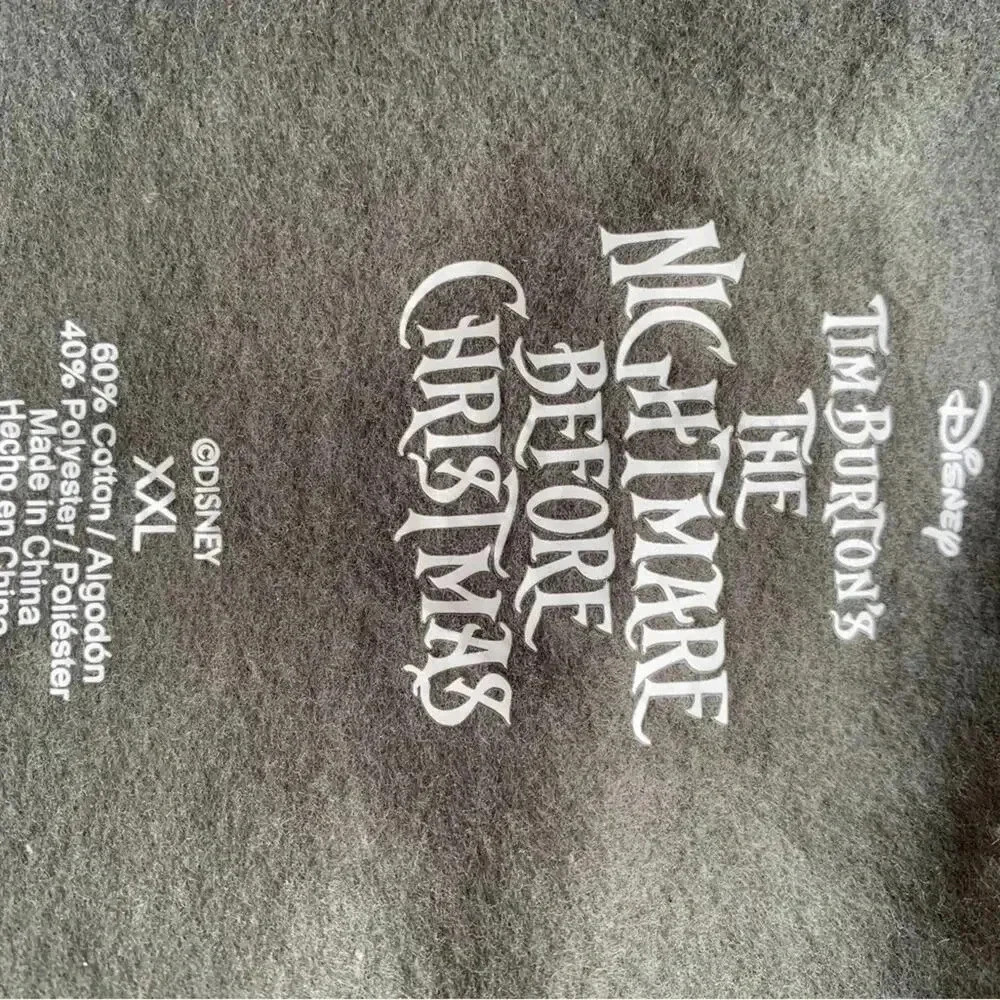 🩵Disney Nightmare Before Christmas Sally Sweatshirt Dark Gray Halloween Size 2XL - Picture 6 of 6